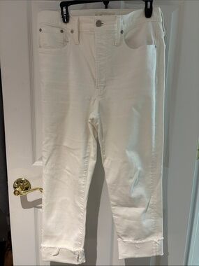 Madewell Cream High-Rise Denim
